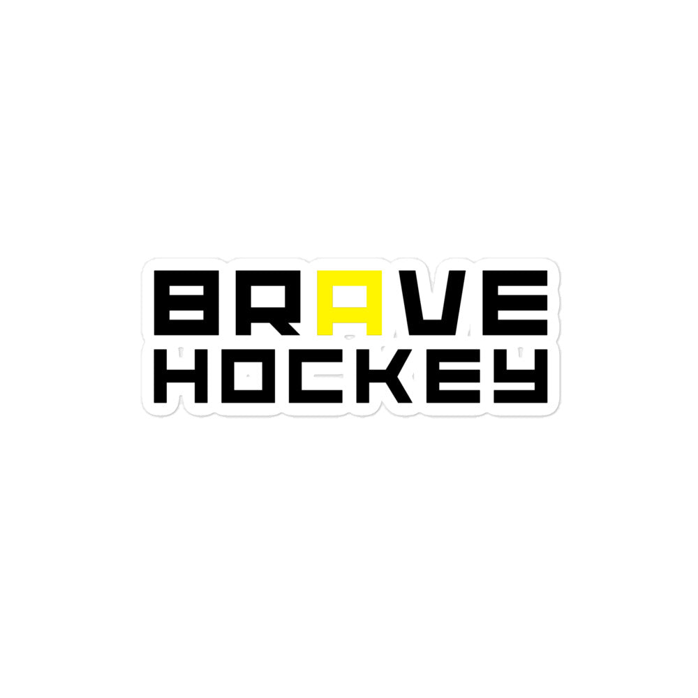 Brave Hockey Bubbelfria klistermärken