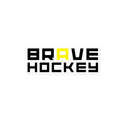 Brave Hockey Bubbelfria klistermärken