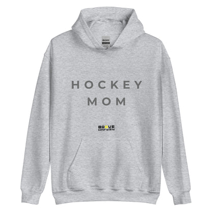 HOCKEY MOM HOODIE GREY