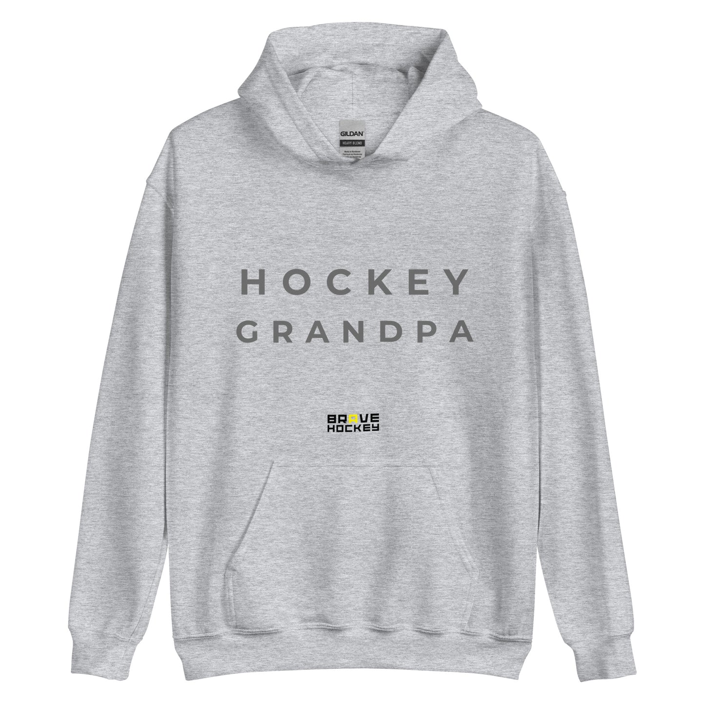 HOCKEY GRANDPA HOODIE GREY