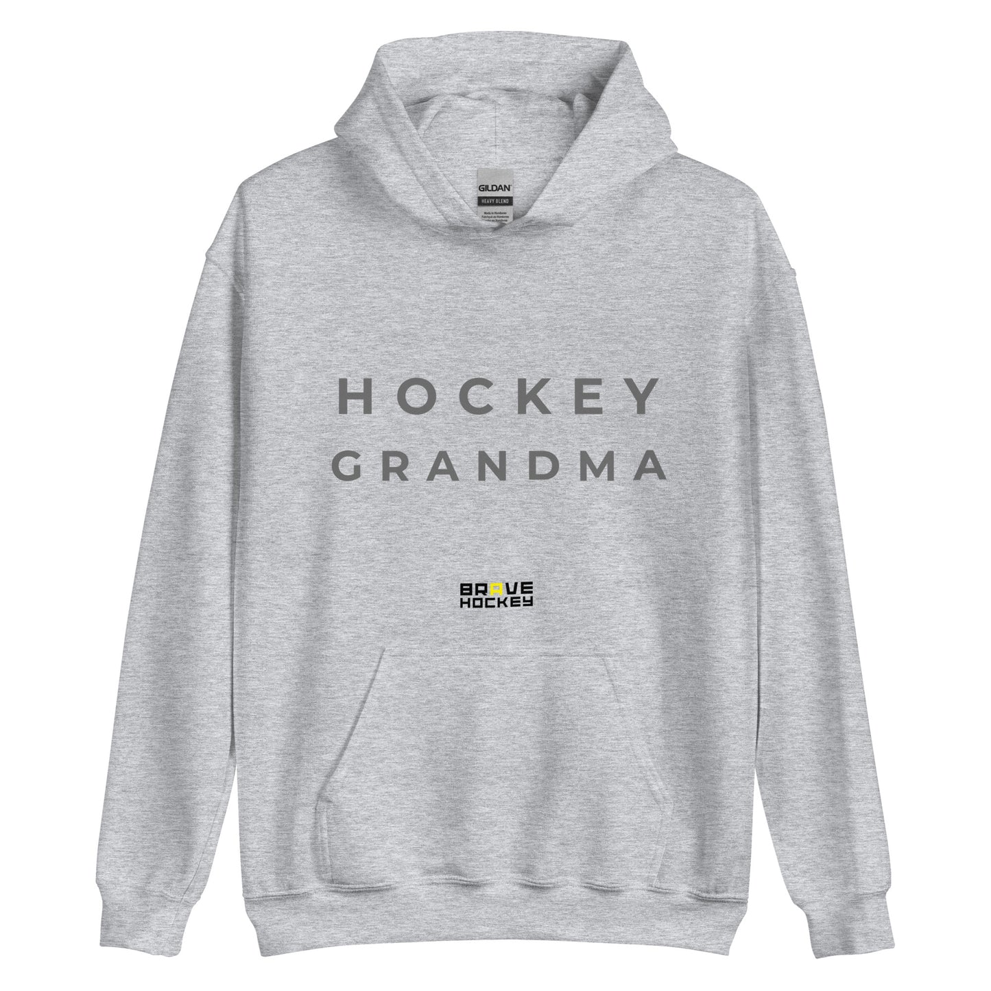 HOCKEY GRANDMA HOODIE GREY
