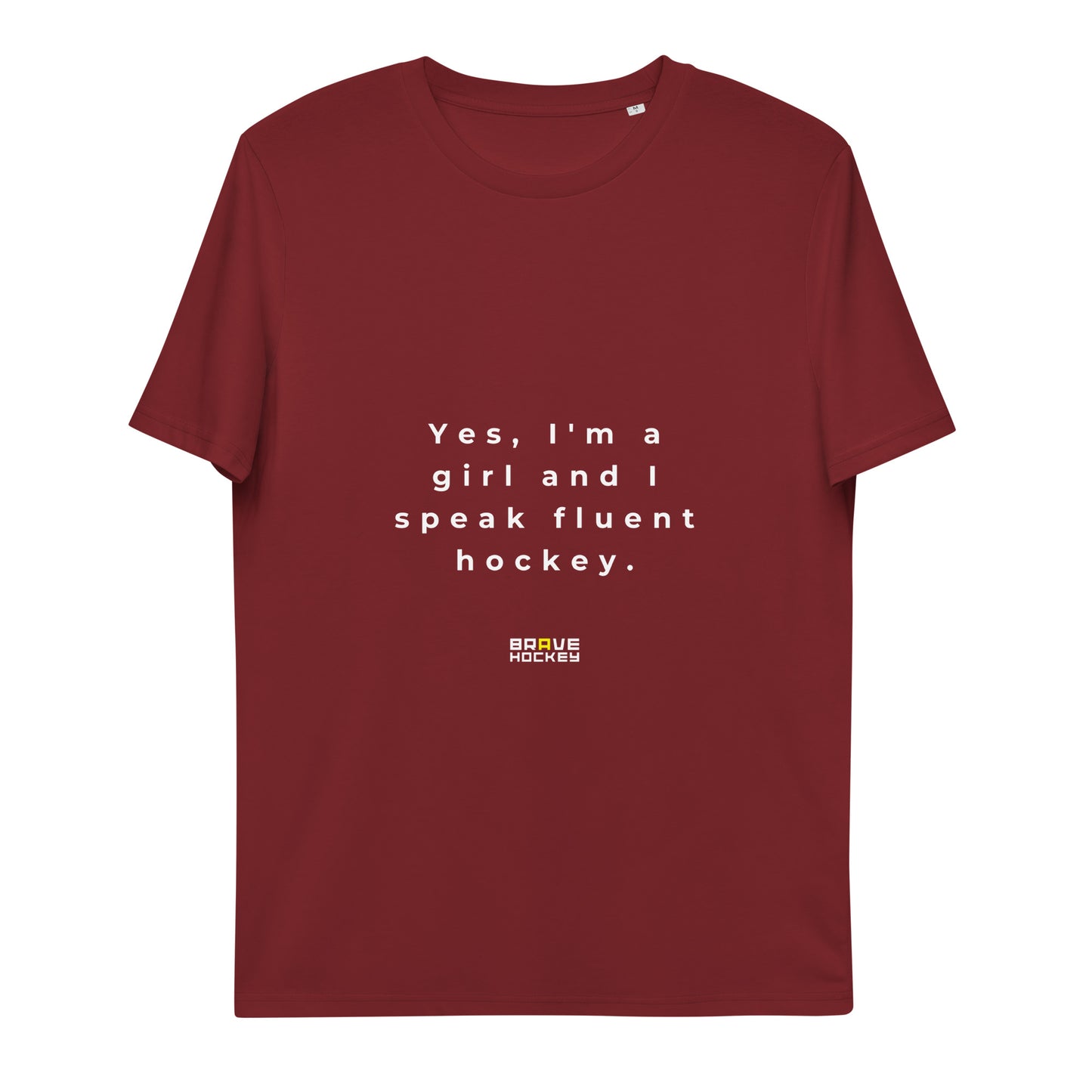 BRAVE HOCKEY #2 Unisex organic cotton t-shirt