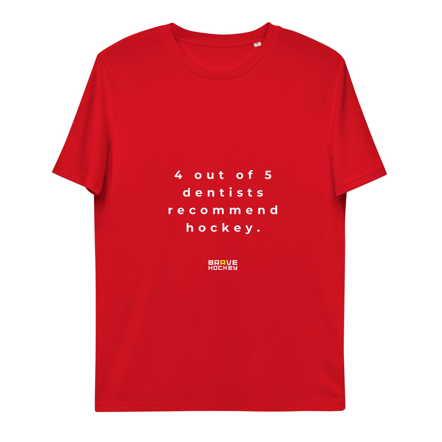 BRAVE HOCKEY #6 Unisex organic cotton t-shirt